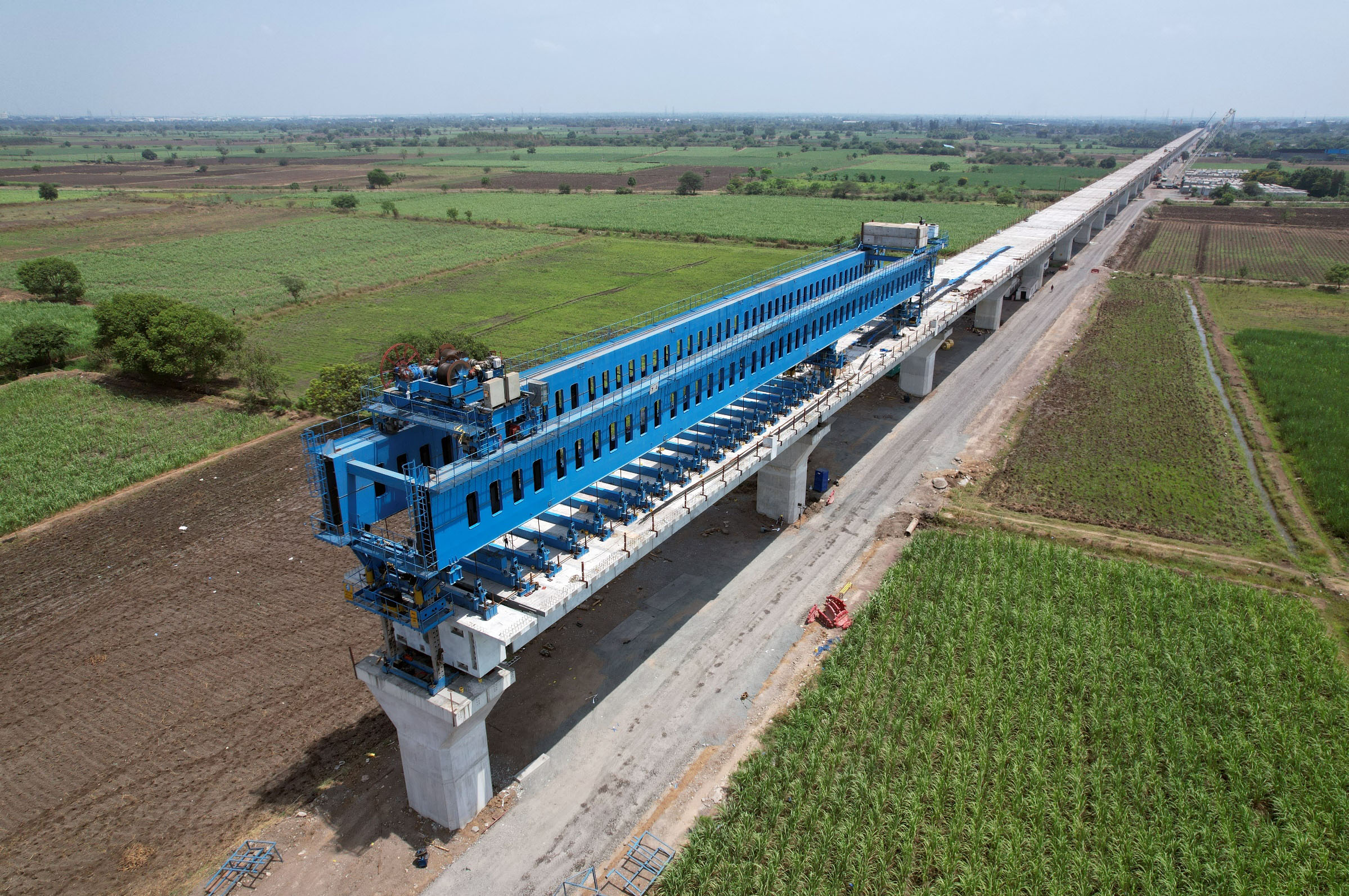 વલસાડ જિલ્લામાં પિયર કામ પ્રગતિમાં છે, મે 2023.
